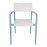 Стул SALTA, бирюзово-белый