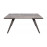 Стол обеденный MOSS, темно-серый глянец