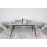 Стол обеденный ONTARIO, светло-серый глянец